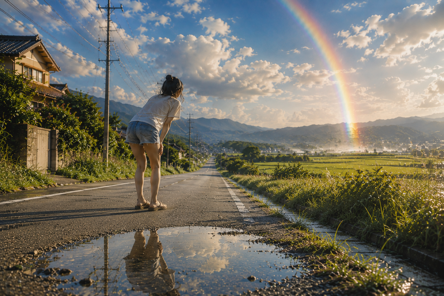 あの夏、虹の始まりを追いかけた。